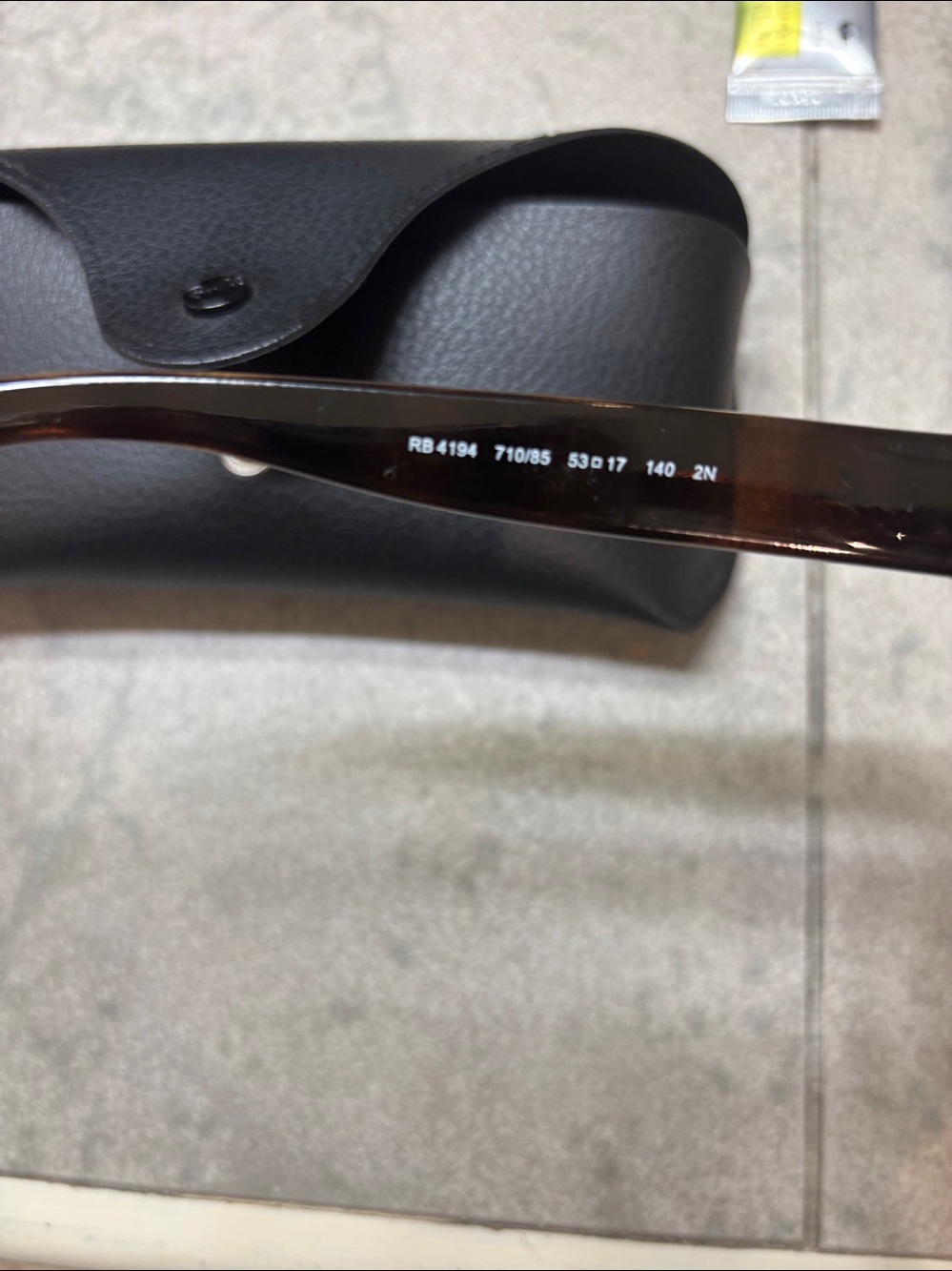 Ray-Ban Tortoiseshell Sunglasses with Dark Gray Lenses - Picture 3 of 7